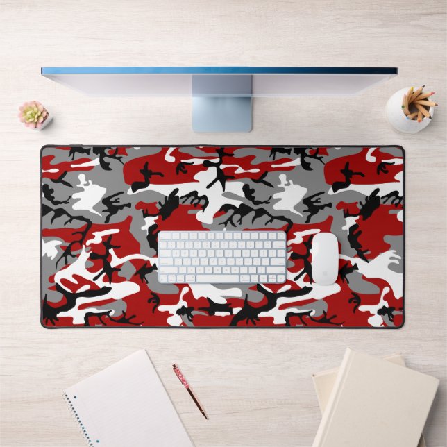 Camouflage rouge et gris, Militaire, Armée (Bureau 1)