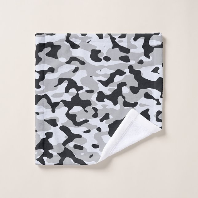 Camouflage urbain à fort contraste (Gant de toilette)