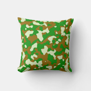 Camouflage vert Coussin décoratif