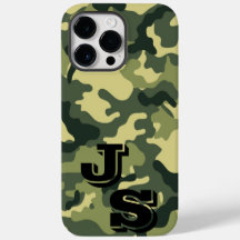 Camouflage vert de l'armée iPhone 14 Pro Max Coque