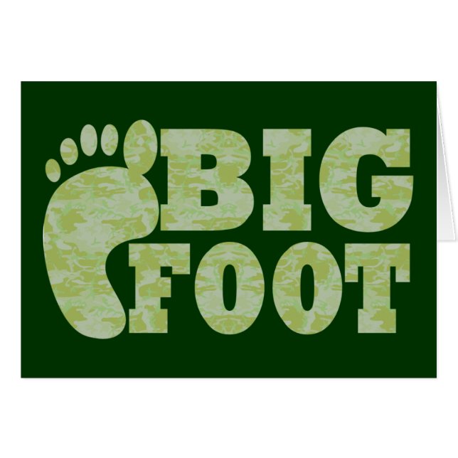 Camouflage vert Texte Bigfoot (Devant horizontal)