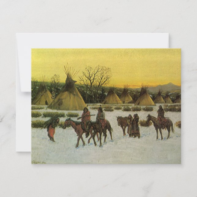Camp de Sioux à Wounded Knee par John Hauser (Devant)