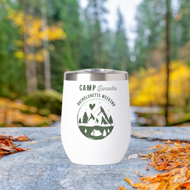 Camp Fête de Filles de Bachelorette Camping Bach (En extérieur (pivoté))