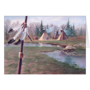 CAMP INDIEN de TIPI par SHARON SHARPE