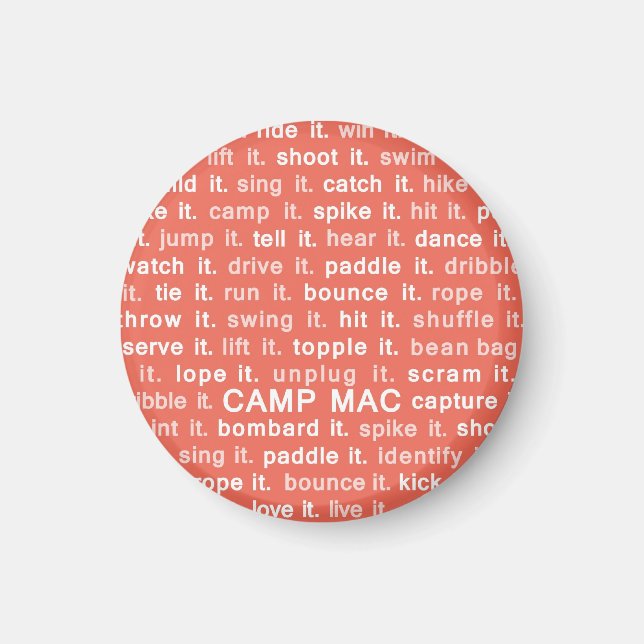 Camp Mac Magnet (Red Do It) (Devant)