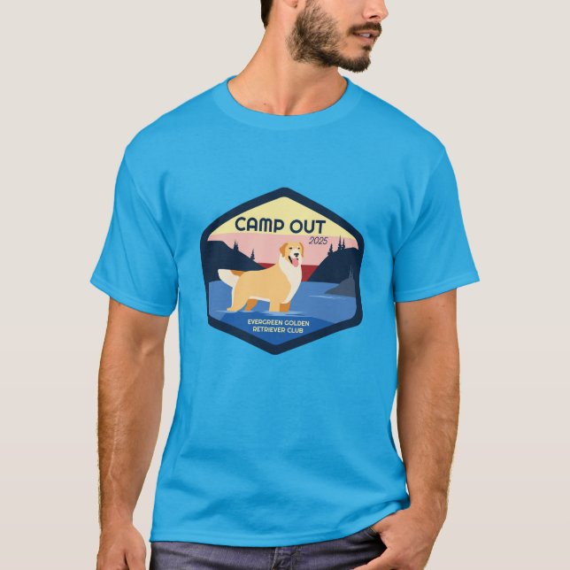 Camp Out 2025 Golden T-Shirt (Devant)