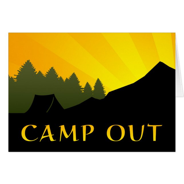 Camp Out Sunset Scene (Devant horizontal)