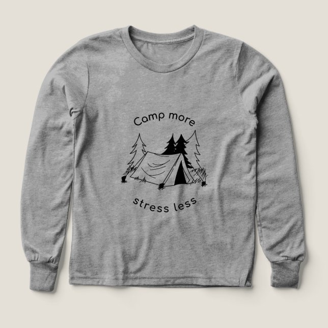 Camp plus stress moins les chemises à manches long (Motif recto)