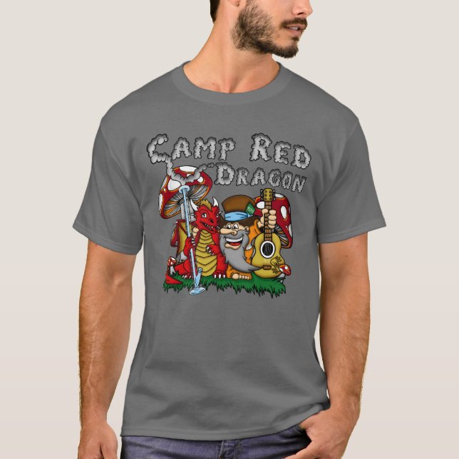 Camp Red Dragon 2025 B.A.T. Dark Grey D/S T-Shirt (Devant)