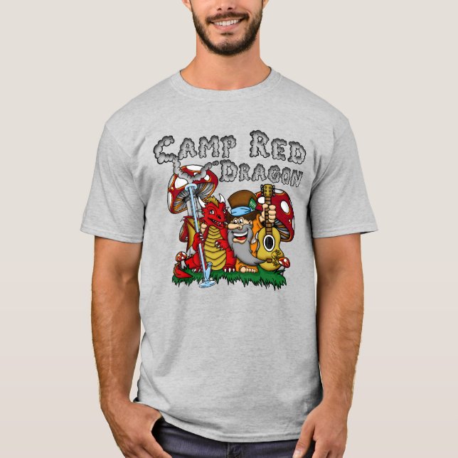 Camp Red Dragon 2025 B.A.T. Grey D/S T-Shirt (Devant)