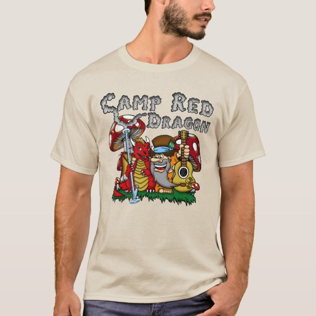 Camp Red Dragon 2025 B.A.T. Khaki D/S T-Shirt (Devant)