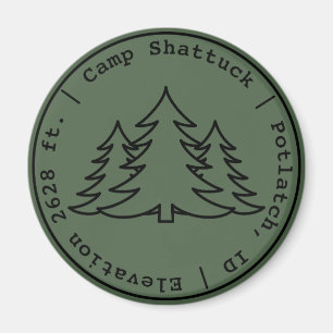 Camp Shattuck - Logo de timbre - Magnet