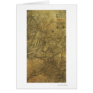 Campagne Atlanta - Guerre civile Carte panoramique