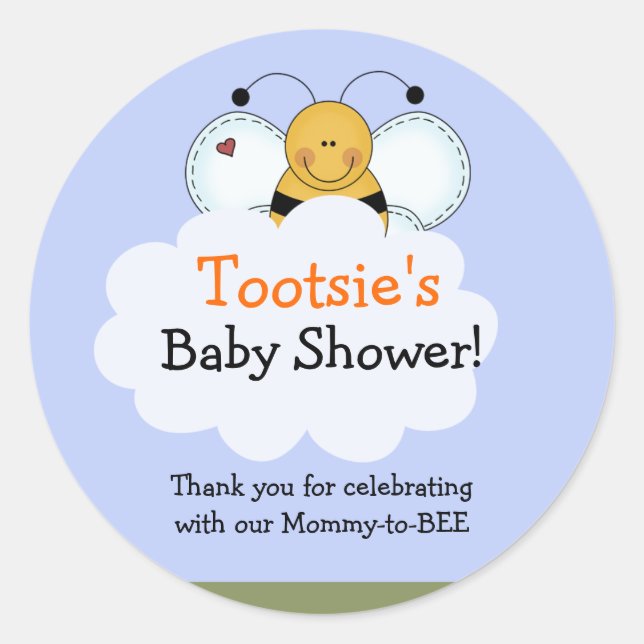 Campagne Bumble Bee Customisé Faveur Sticker (Devant)