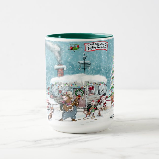Campagne de Noël du Pôle Nord Mug (Centre)