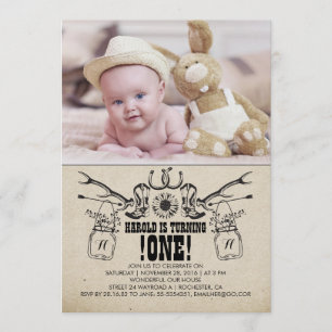 Campagne et Russie 1 Invitation photo pour l'anniv