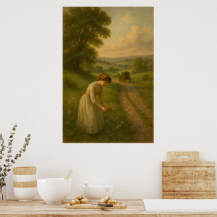 Campagne Intemporelle Art Mural de Paysage Brita