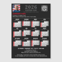 Campagne politique QR Code 2026 Calendrier magnéti