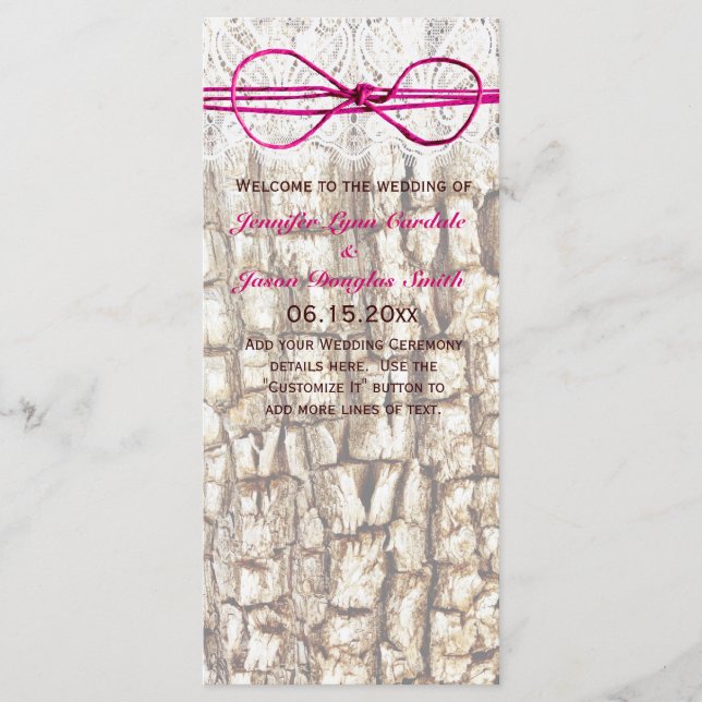 Campagne rustique Camo rose Bow Invitations de mar (Devant)