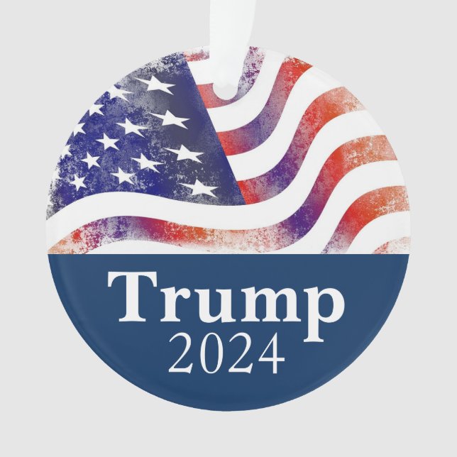 Campagne Trump 2024 - Drapeau américain (devant)