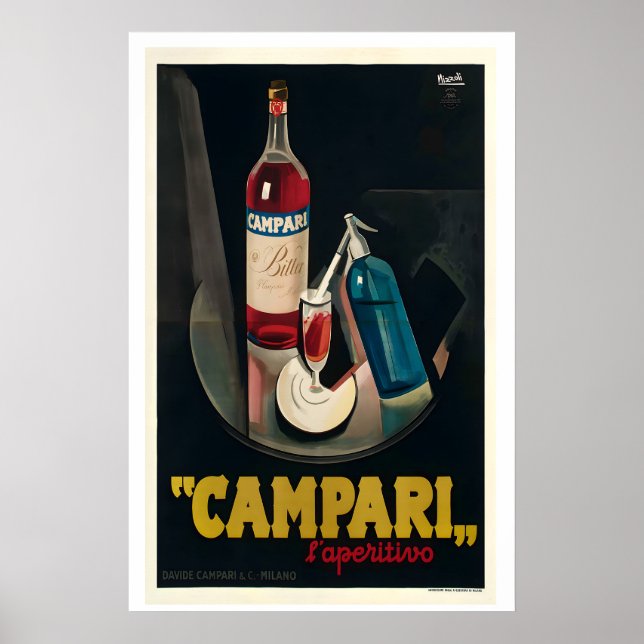 Campari Vintage Advertising Poster (Devant)