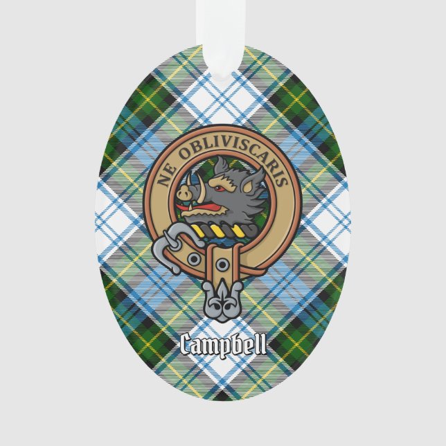 Campbell Crest au-dessus de Tartan (devant)