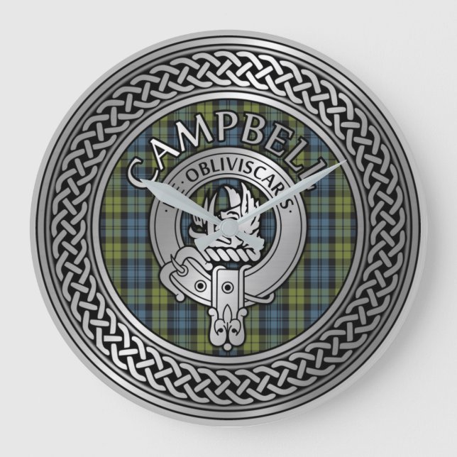 Campbell Crest & Tartan Knot Grande horloge (Recto)