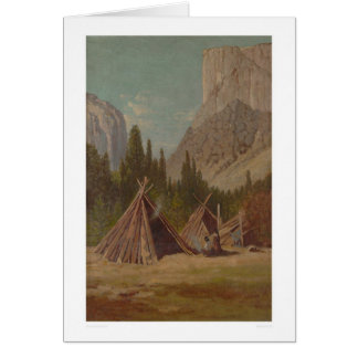Campement indien en vallée de Yosemite (1189)