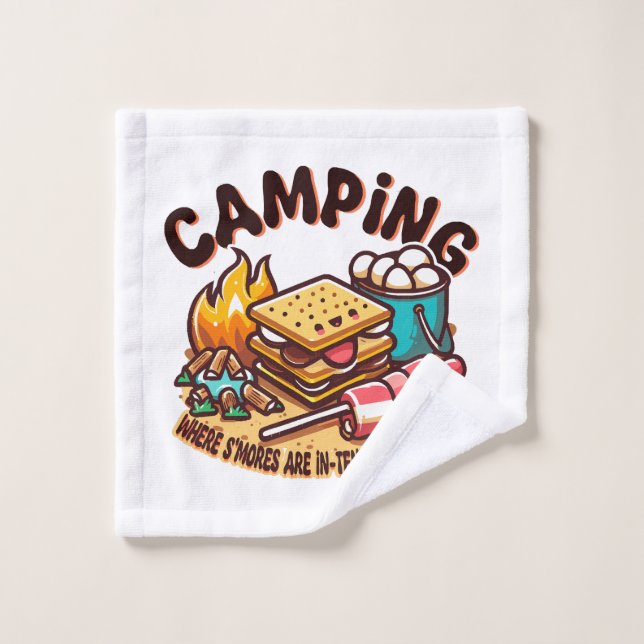 campement s'mores (Gant de toilette)