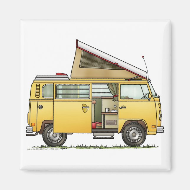 Camper Camper Van Magnet (Devant)