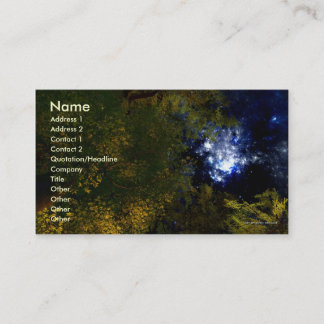 Camper sous le modèle de carte de visite d'étoiles