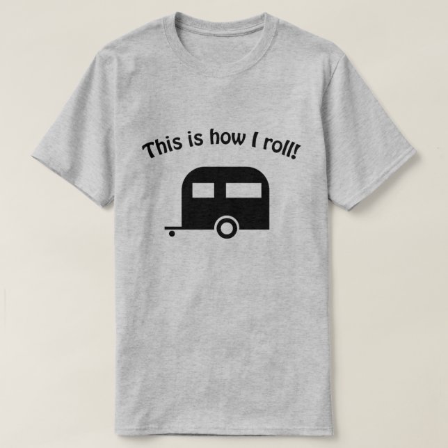Camper Trailer Comment je roule T-shirt (Design devant)