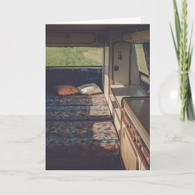 CAMPER TRAILER DE LA CARTE D'ANNIVERSAIRE DE LA GR (Devant)