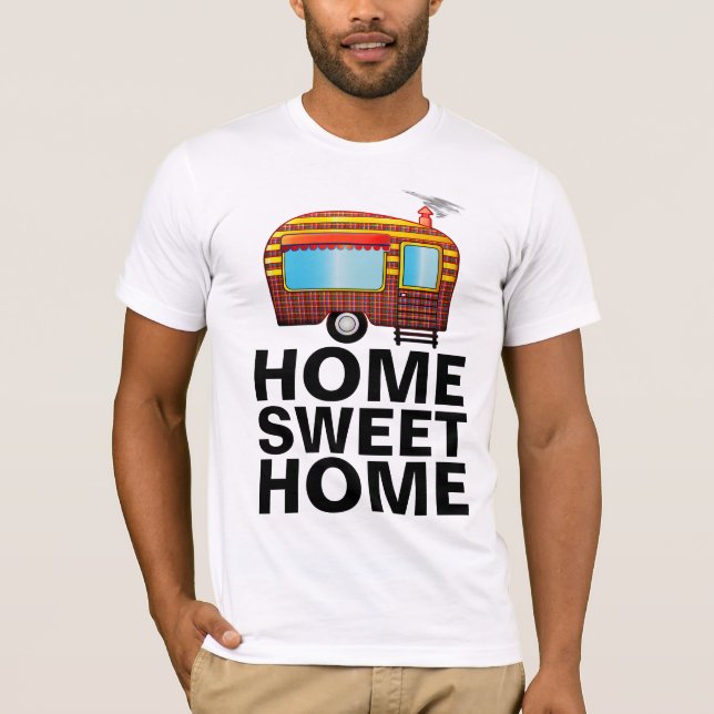 CAMPER TRAILER, MAISON SWEET HOME T-shirts (Devant)