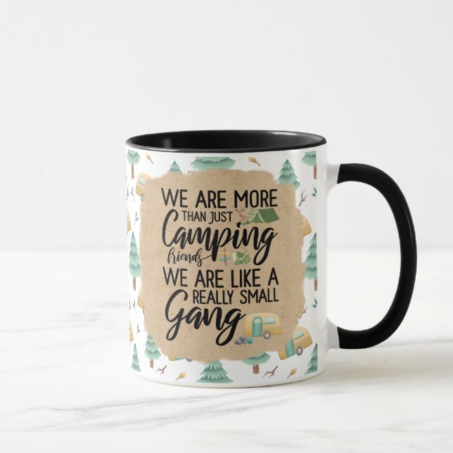 Camping Amis Petite Gang Café Mug (Droite)