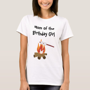 Camping Anniversaire Maman T-Shirt
