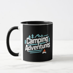 Camping Aventures, tasses noires