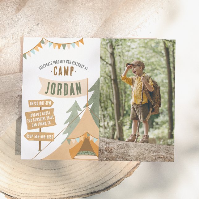 Camping Budgetaire Garçon Extérieur Photo Fête d'a (Créateur téléchargé)