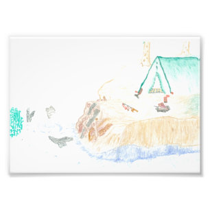 Camping by the Water 5x7 Imprimer photo