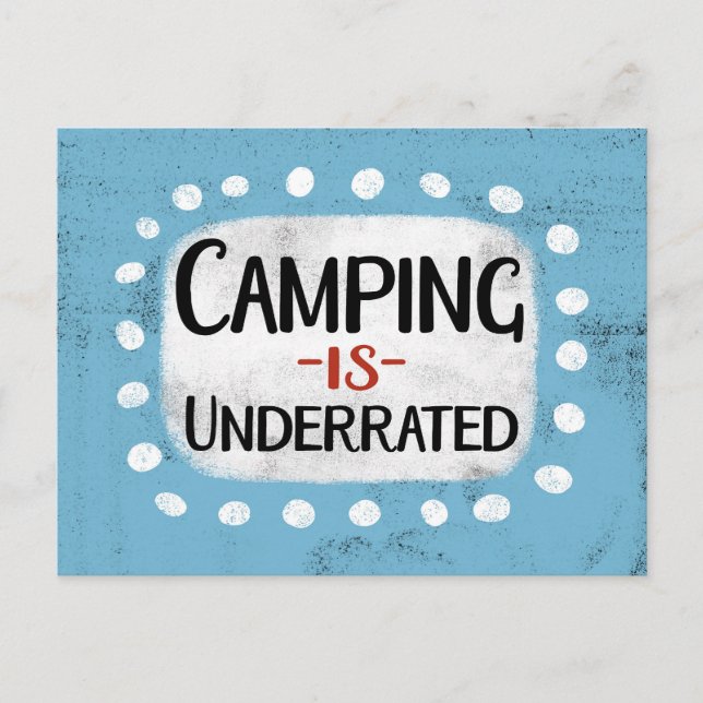 Camping : Carte Postale Sous-Évaluée (Devant)