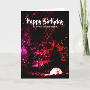 Camping coloré Carte d'anniversaire
