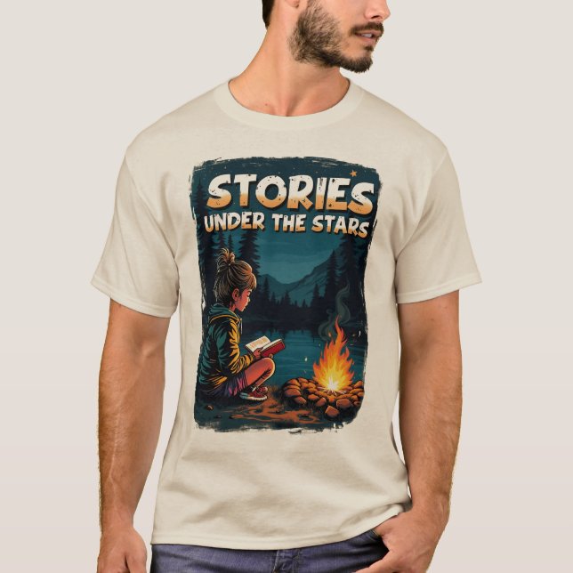 Camping Contes Sous Les Étoiles T-Shirt (Devant)