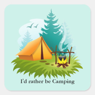 Camping Design Sticker