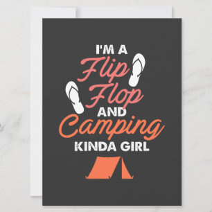 Camping -  Flip Flop Et Fille De Camping