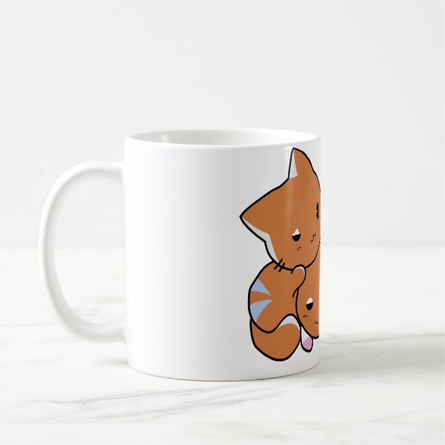 Camping Kittens Mug (Gauche)