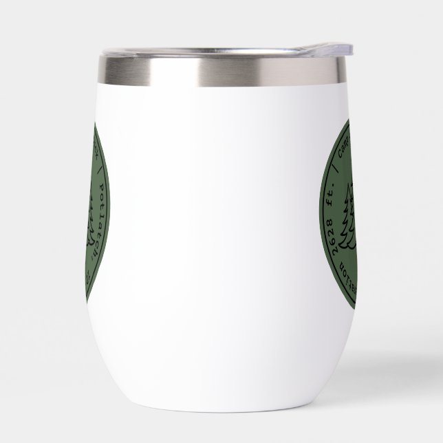 Camping Shattuck - Logo de timbre - Paruline court (Gauche)