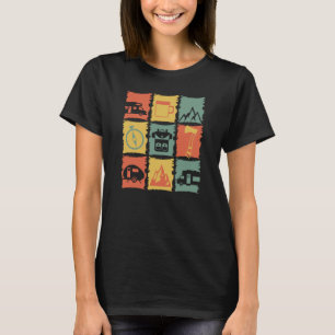 Camping Stuff Grafik pour un T-shirt Camper