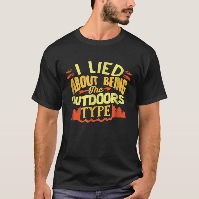 Camping T-Shirt Pour Le Style De Vie Du Glamping (Devant)