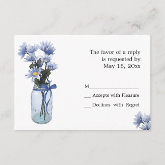 Campings Mason Jar - Cartes RSVP