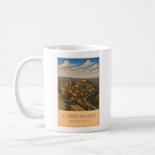 Campobasso, Italy – Vintage Travel Mug (Gauche)